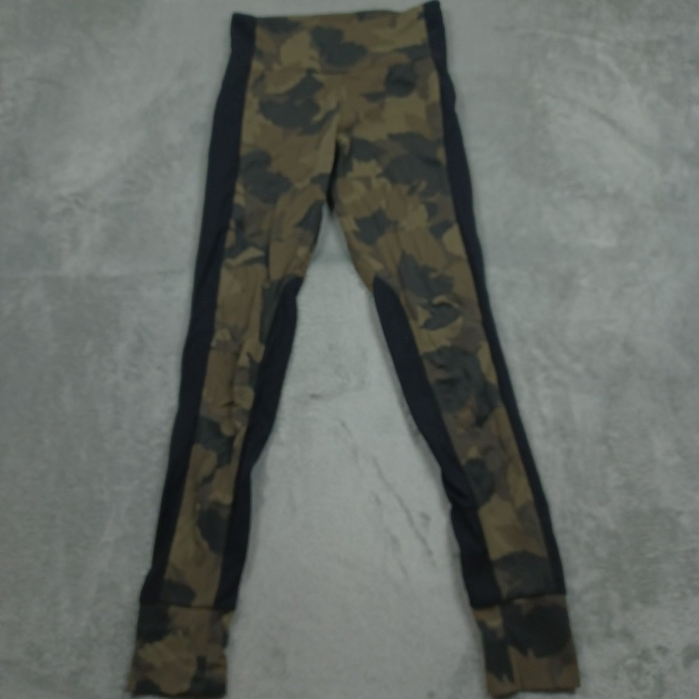 Athleta Leggings Womens XS Green Camouflage Pull‎ On Activewear Hybrid